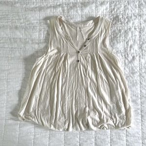 Anthropologie McKenna Top cream color size medium